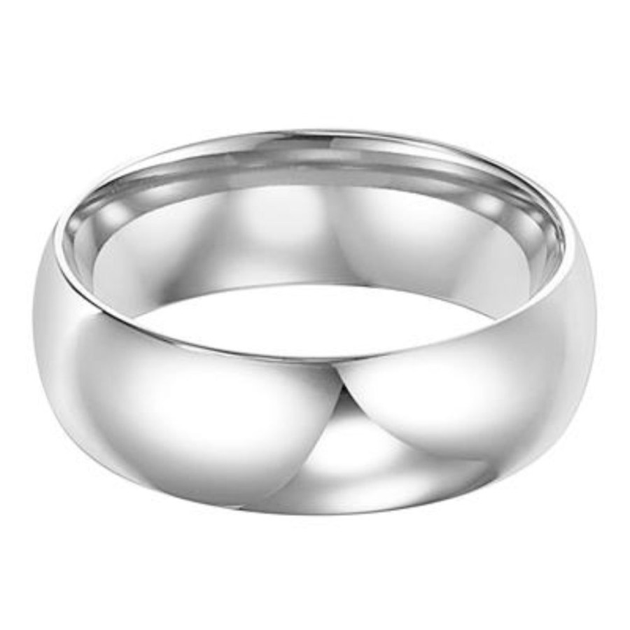 Jewelry Frederick Goldman | Men'S 6Mm Platinum Wedding Band