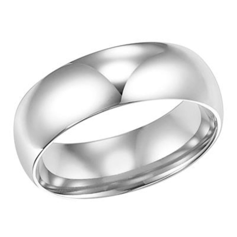 Jewelry Frederick Goldman | Men'S 6Mm Platinum Wedding Band