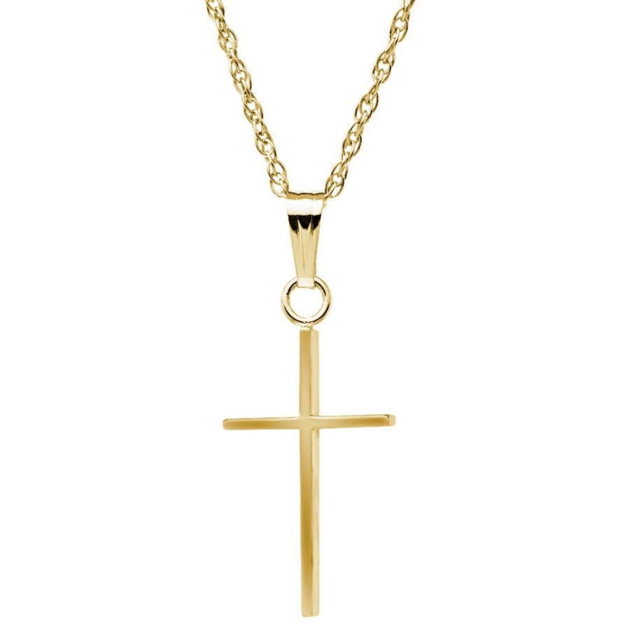 Jewelry Smyth Jewelers | 14K Gold Cross Necklace 18"