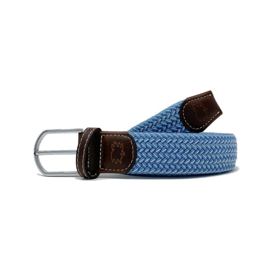 Gifts Roostas | Roostas The Newport Two Toned Woven Stretch Belt