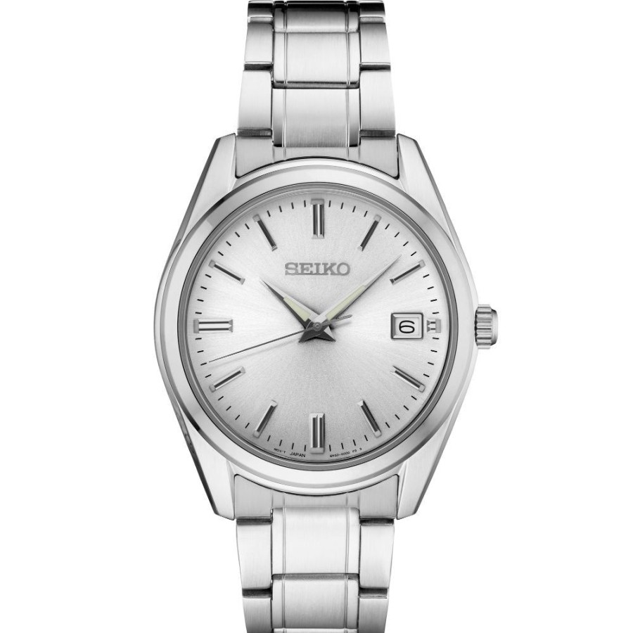 Timepieces Seiko | Seiko Essentials 40Mm Quartz Silver/Stainless Steel