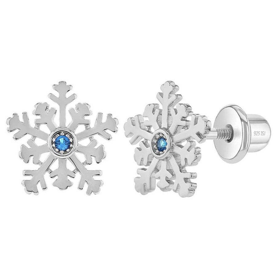 Jewelry Smyth Jewelers | Children'S Sterling Silver Winter Snowflake Earrings