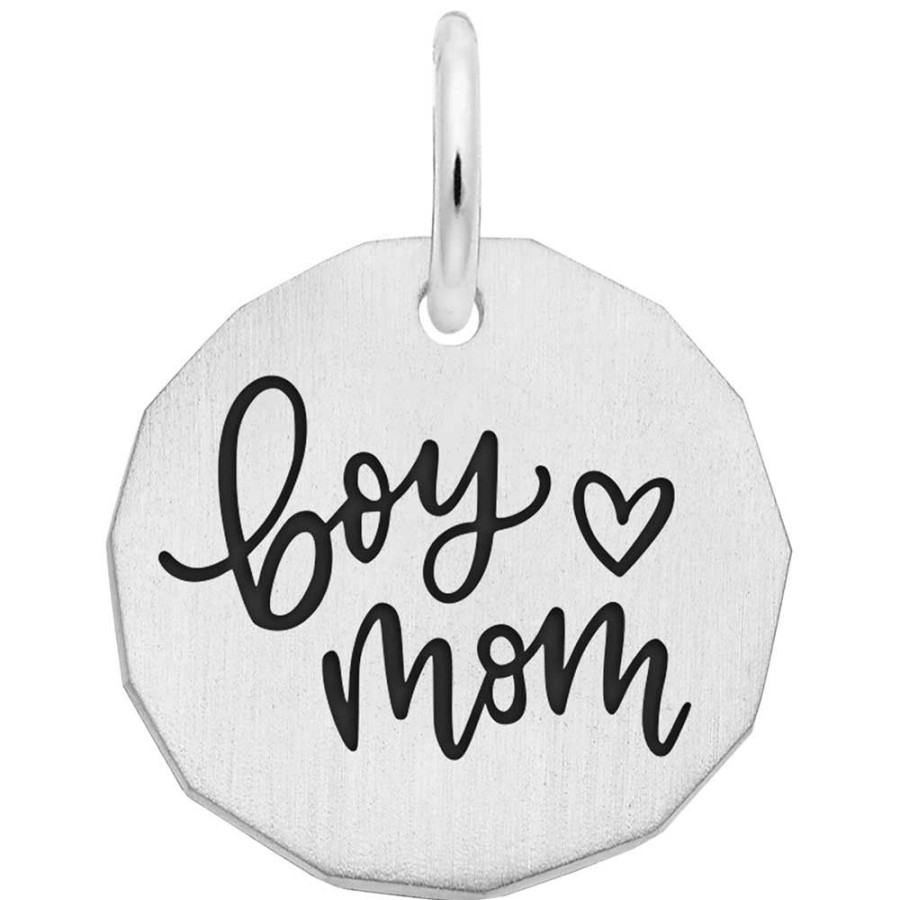 Jewelry Rembrandt | Sterling Silver Boy Mom Charm