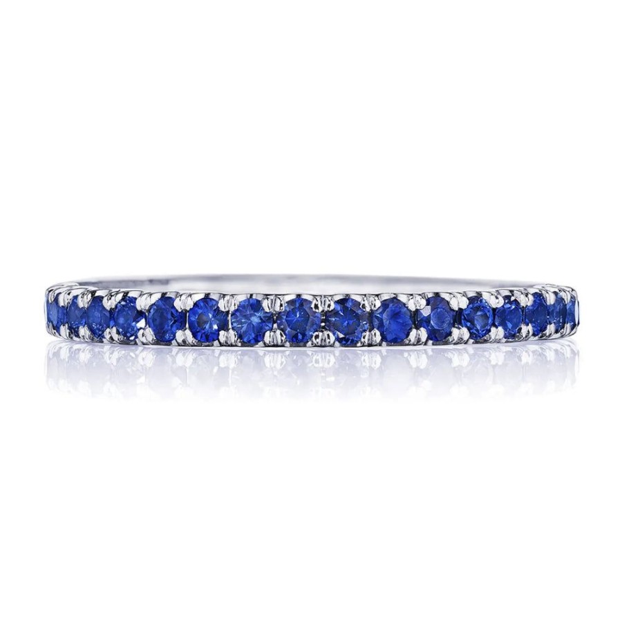 Jewelry Tacori | Tacori Sculpted Crescent String Of Sapphires Ring