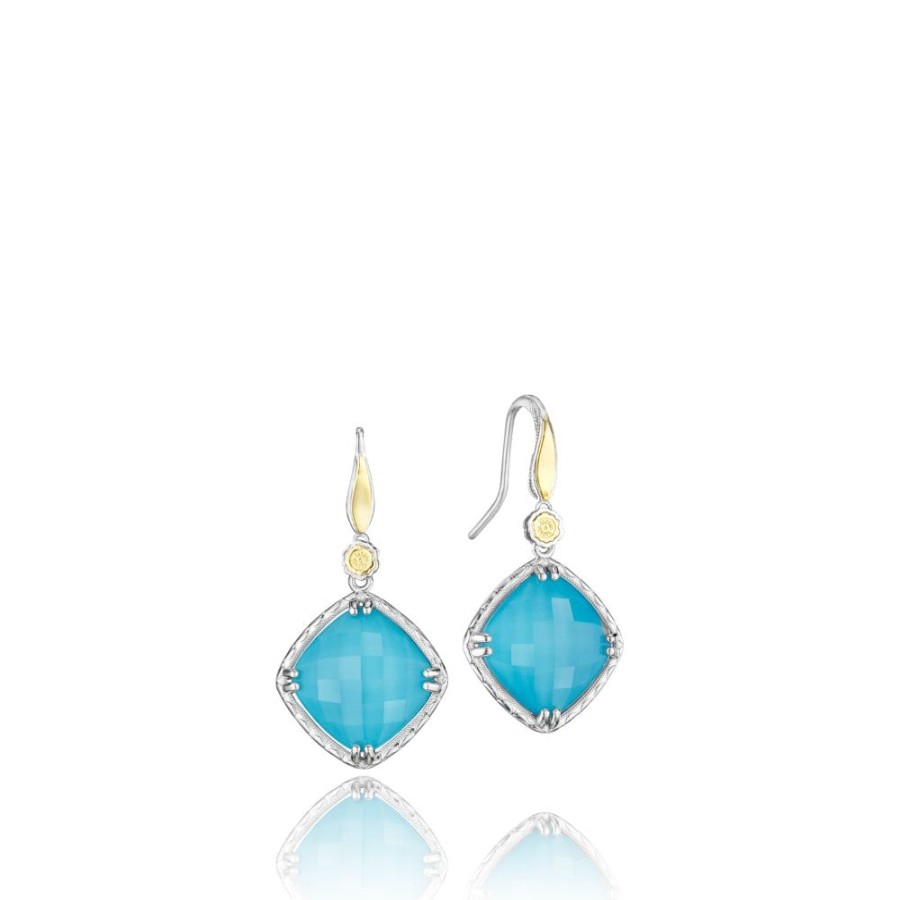 Jewelry Tacori | Tacori Solitaire Gem Drop Earrings Featuring Neo-Turquoise