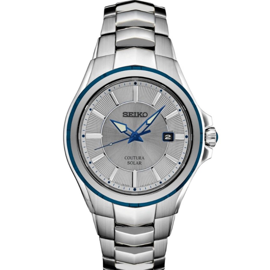 Gifts Seiko | Seiko Coutura Collection 43Mm Solar, Gray Dial