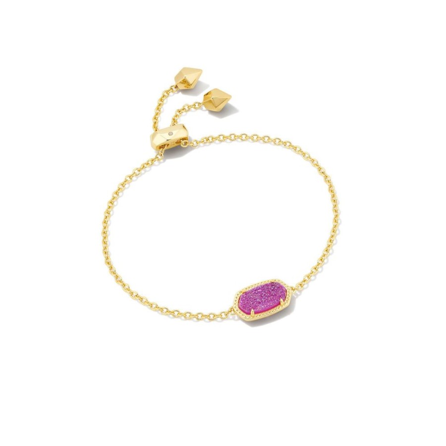 Jewelry Kendra Scott | Kendra Scott Elaina Gold Delicate Adjustable Chain Bracelet In Mulberr