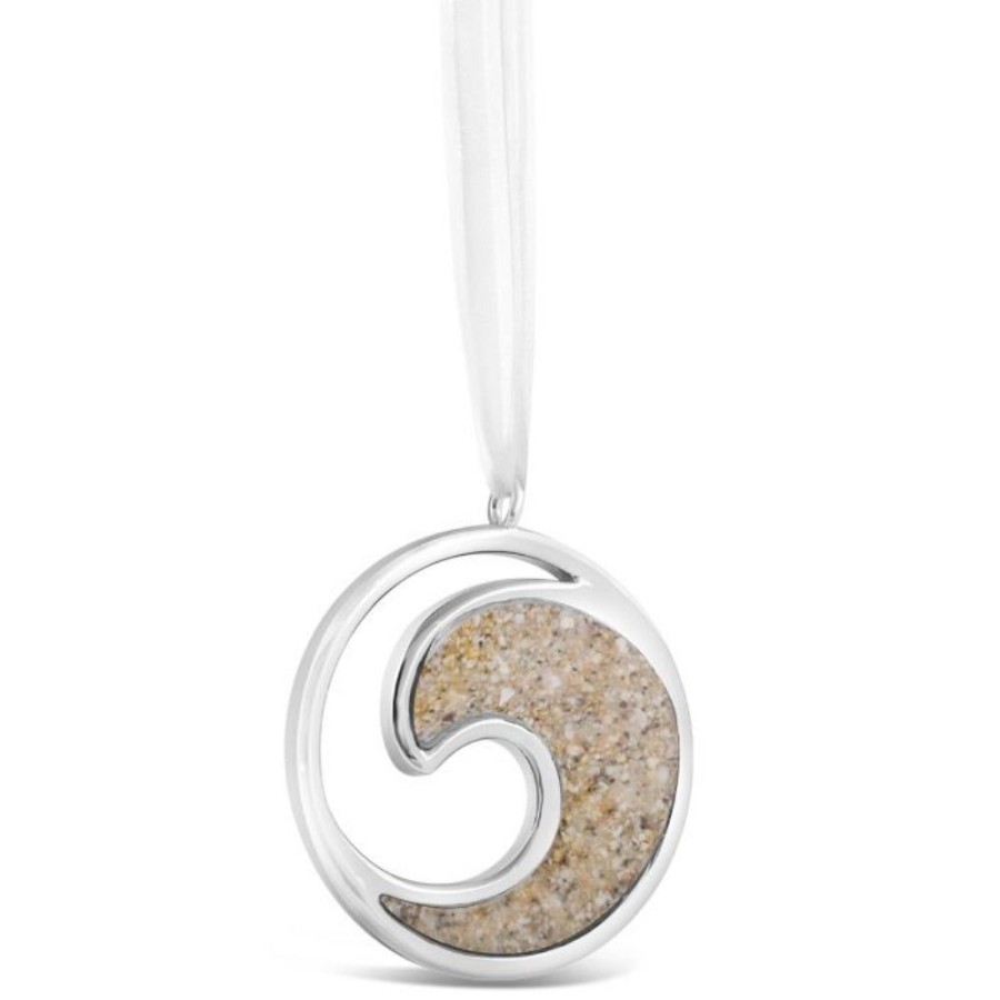 Gifts Dune Jewelry | Dune Jewelry Stainless Steel Wave Ornament