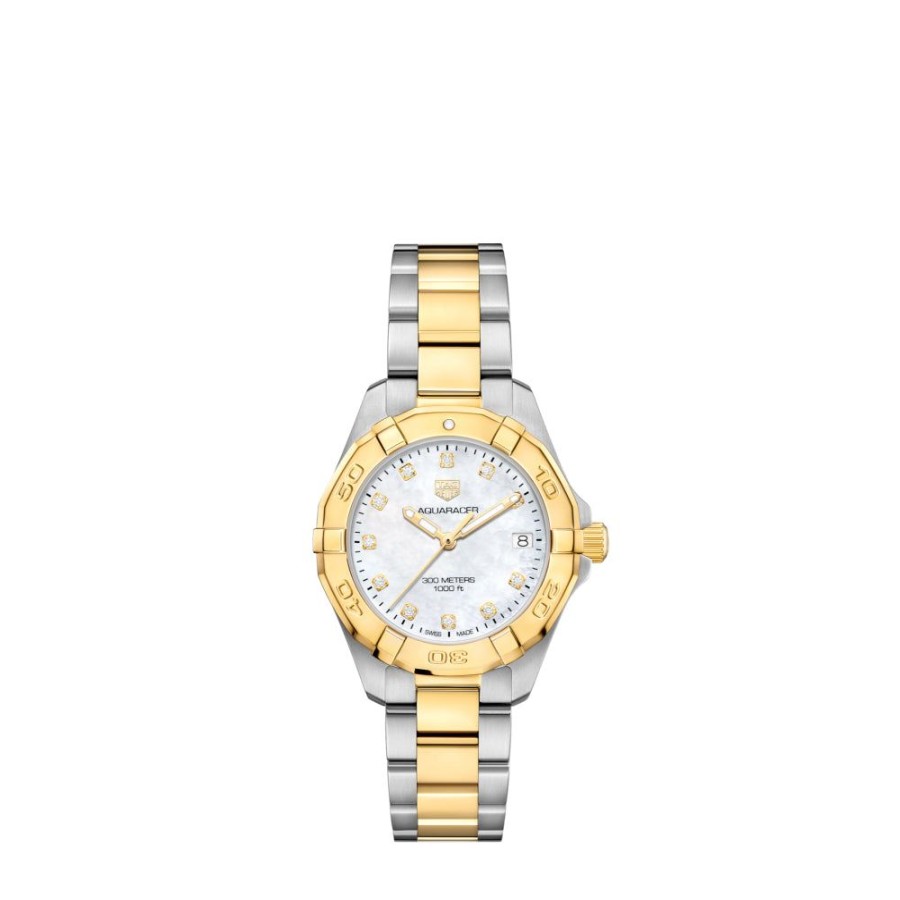 Timepieces TAG Heuer | Tag Heuer Ladies Two-Tone Aquaracer