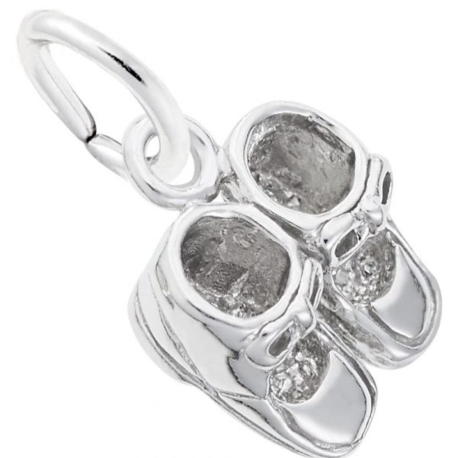 Jewelry Rembrandt | Sterling Silver Baby Shoes Charm