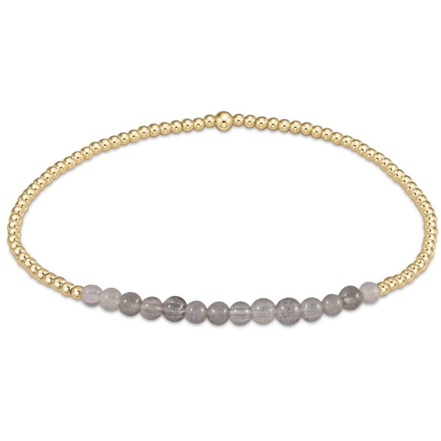 Jewelry enewton | Enewton Gold Bliss Gemstone 2Mm Bead Bracelet