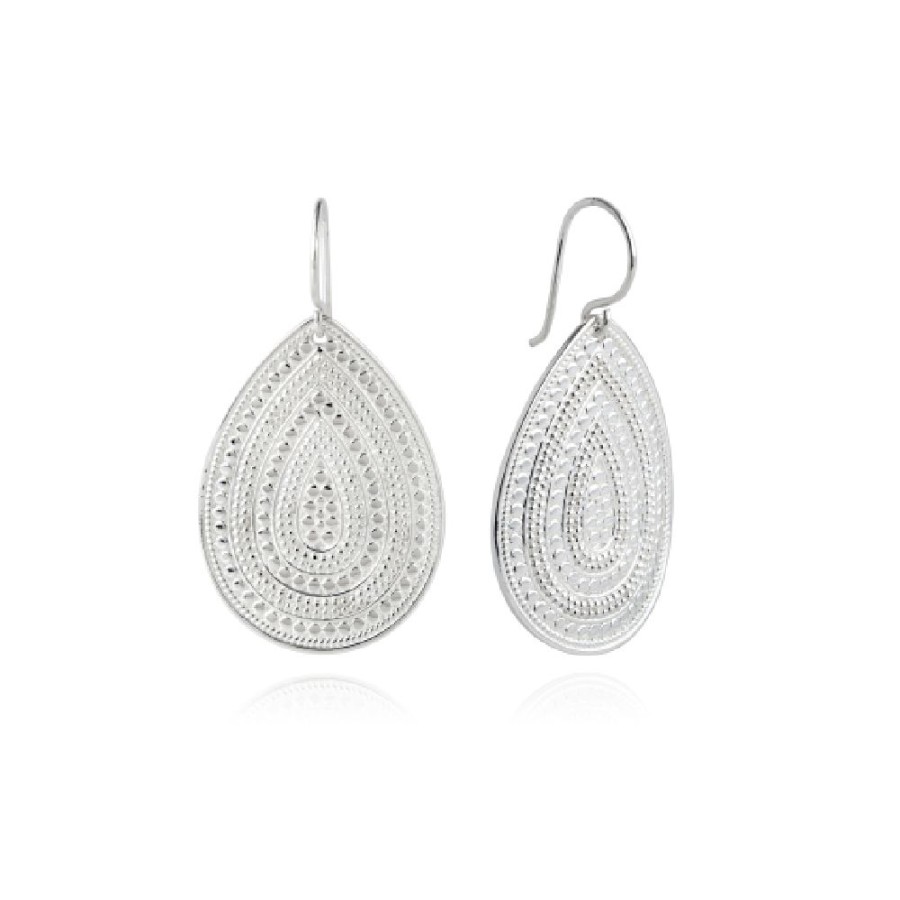 Jewelry Anna Beck | Anna Beck Classic Large Dotted Teardrop Earrings