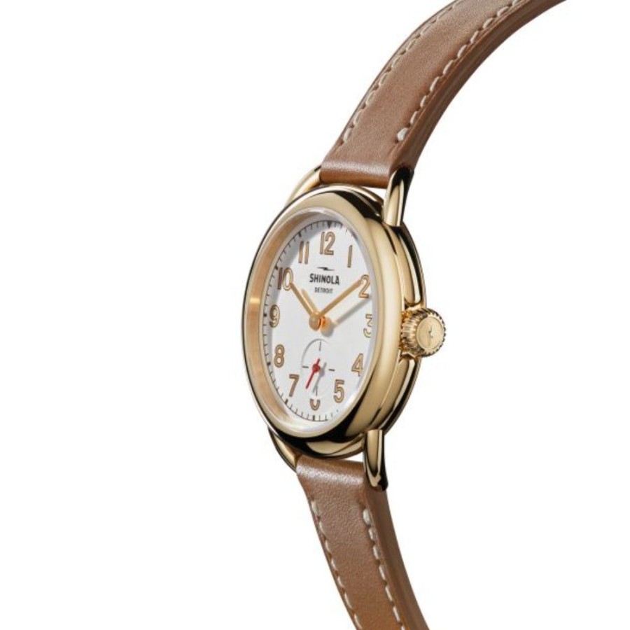 Timepieces Shinola | Shinola Ladies Runabout 36Mm Gold Tone