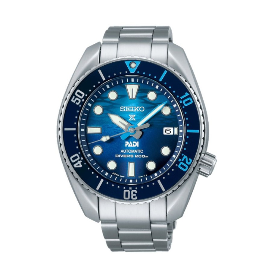 Gifts Seiko | Seiko Prospex 45Mm Special Edition Padi Automatic - Blue Dial/Steel Br