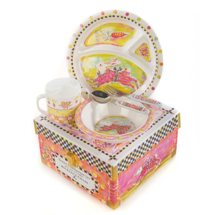 Gifts MacKenzie-Childs | Mackenzie-Childs Toddler'S Dinnerware Set - Bunny