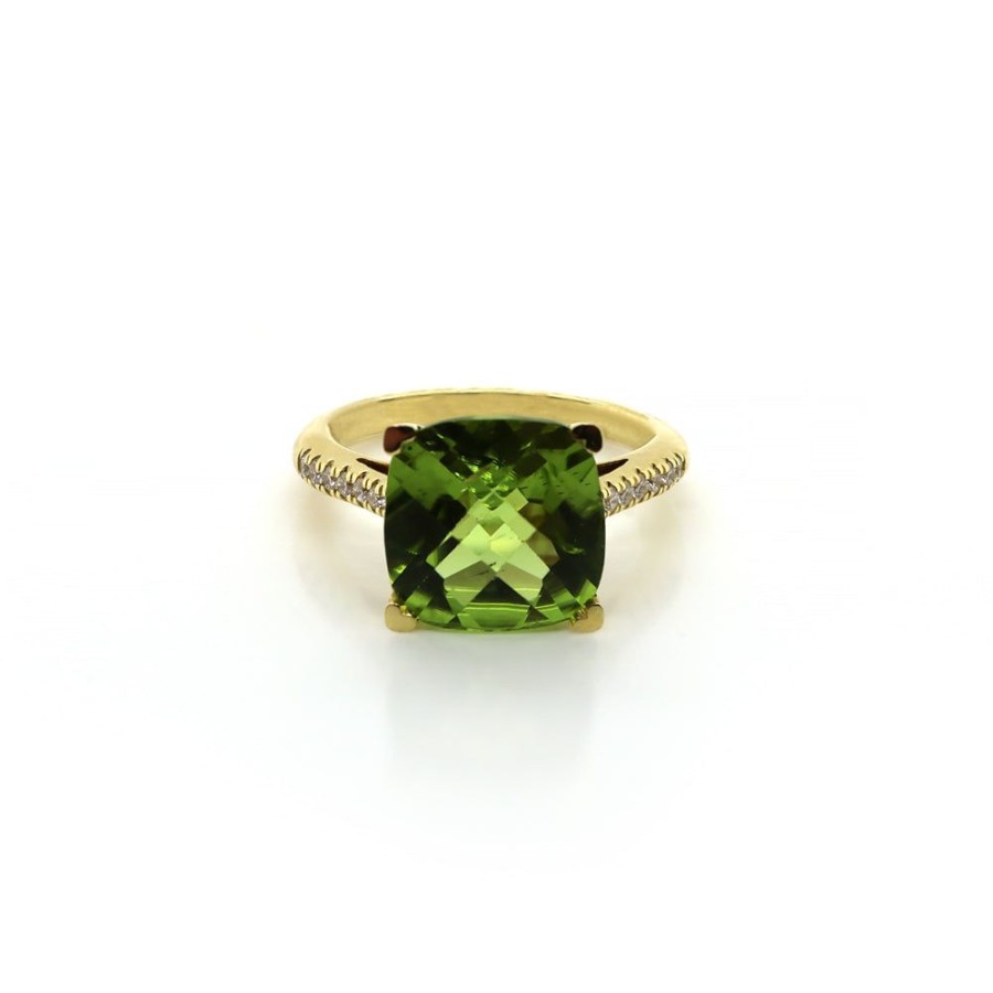 Jewelry Lisa Nik | Peridot Cushion Ring