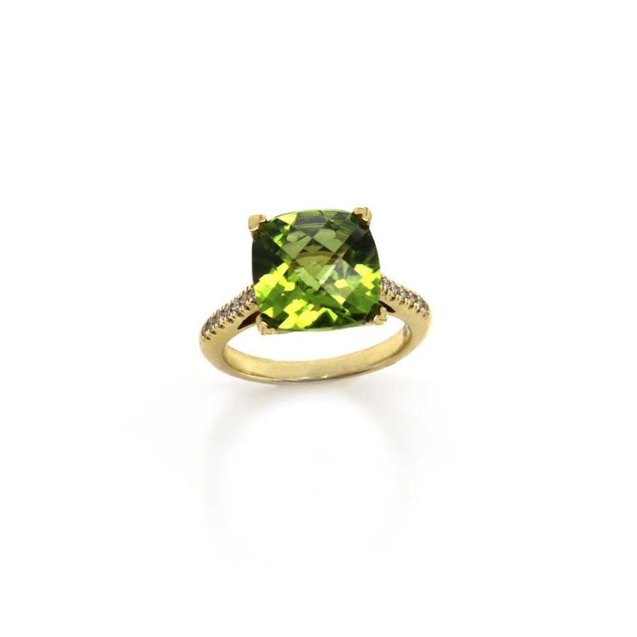 Jewelry Lisa Nik | Peridot Cushion Ring