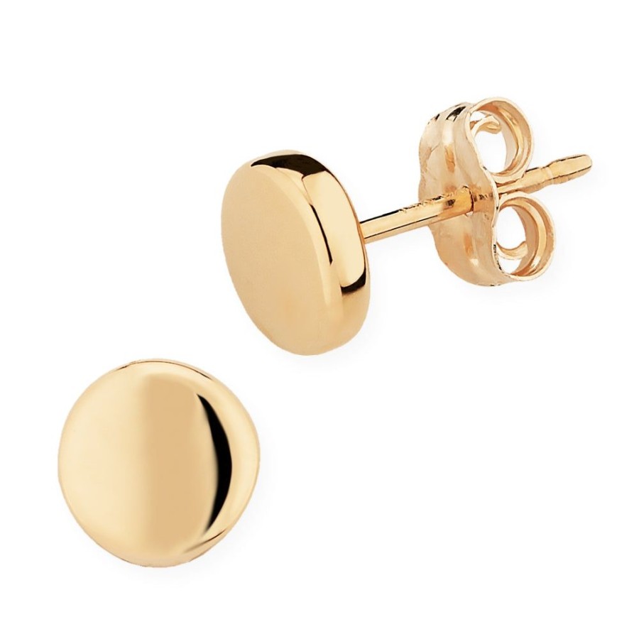 Jewelry Smyth Jewelers | 14K 6Mm Flat Round Stud Earrings