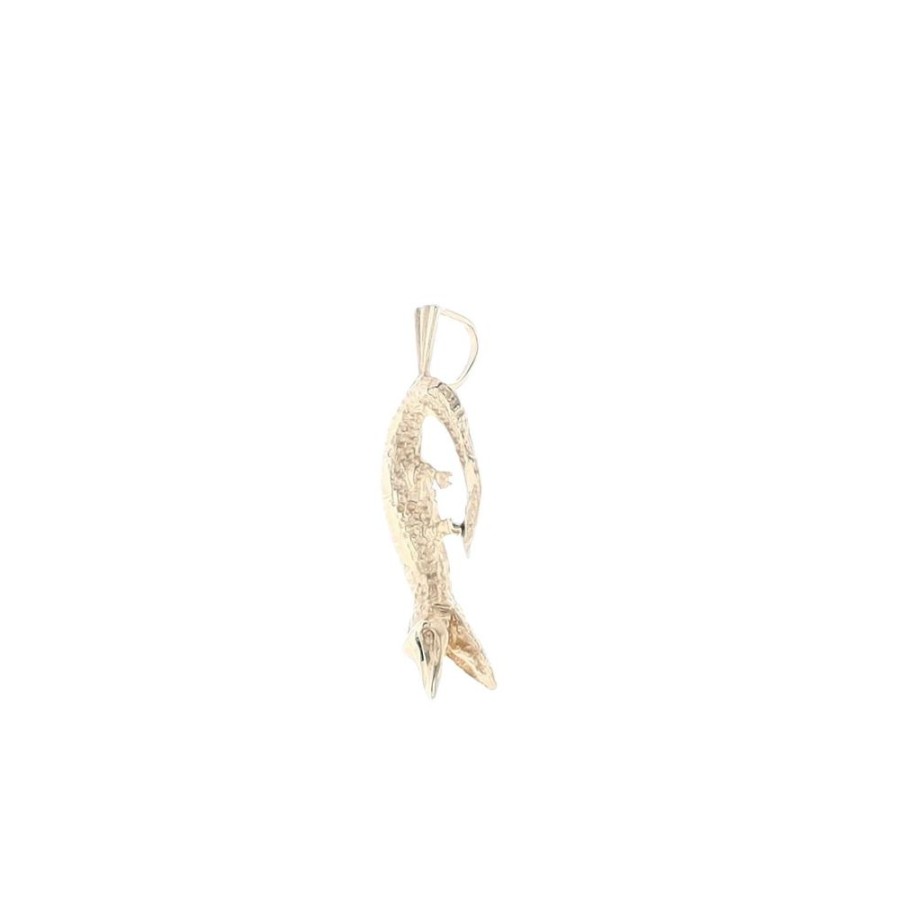 Jewelry Smyth Jewelers | Estate 14K Yellow Gold Crocodile Charm