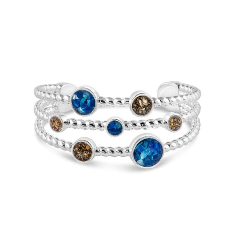 Gifts Dune Jewelry | Dune Jewelry X 4Ocean Sterling Silver Rope Cuff Bracelet - Bali Blue