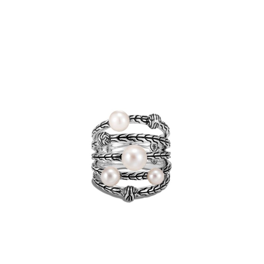 Jewelry John Hardy | John Hardy Classic Chain Freshwater Pearl Ring