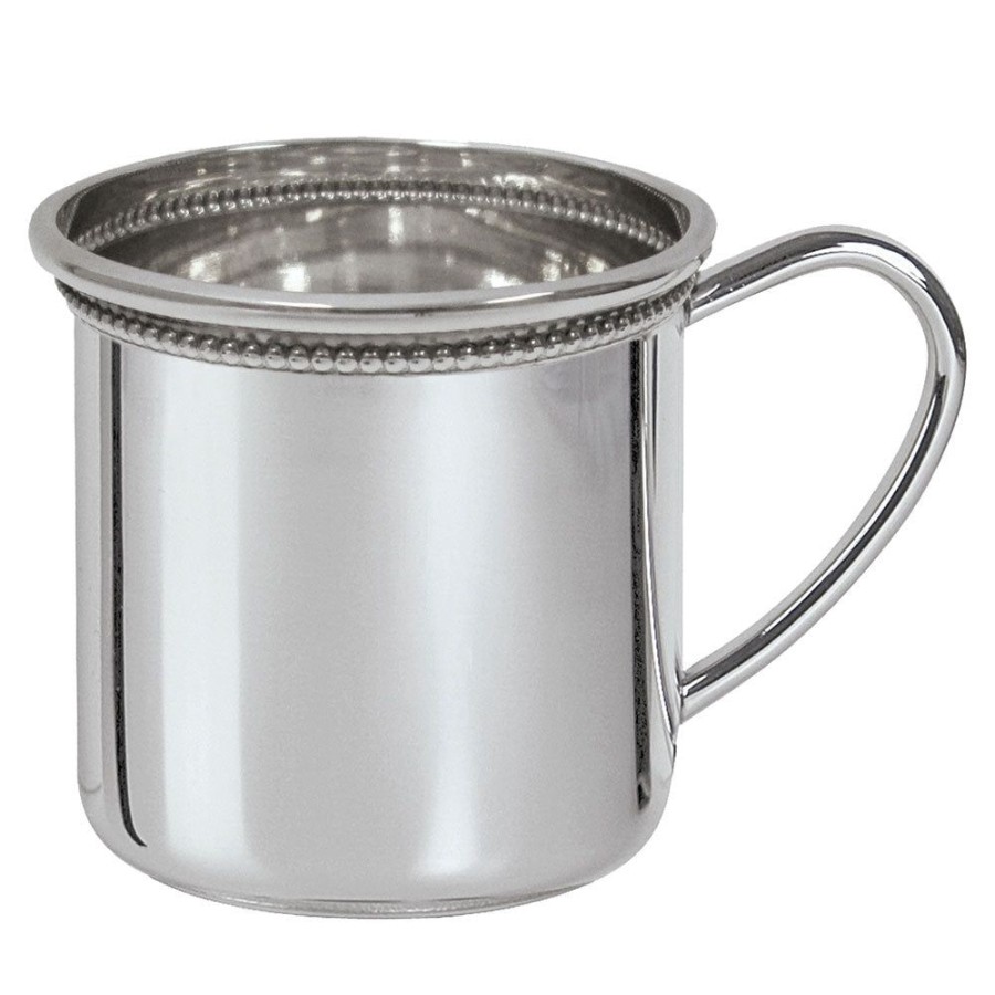 Gifts Salisbury | Salisbury Beaded Cambridge Baby Cup - Sterling Silver