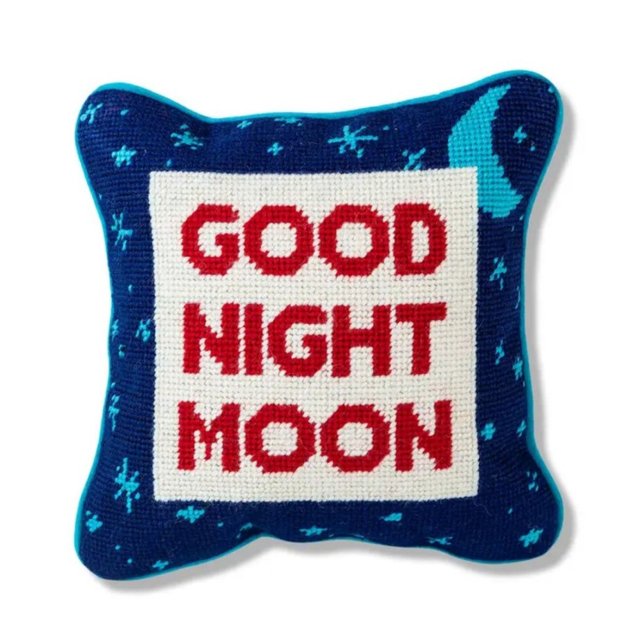 Gifts Furbish Studio | Furbish Studio Good Night Moon Needlepoint Pillow