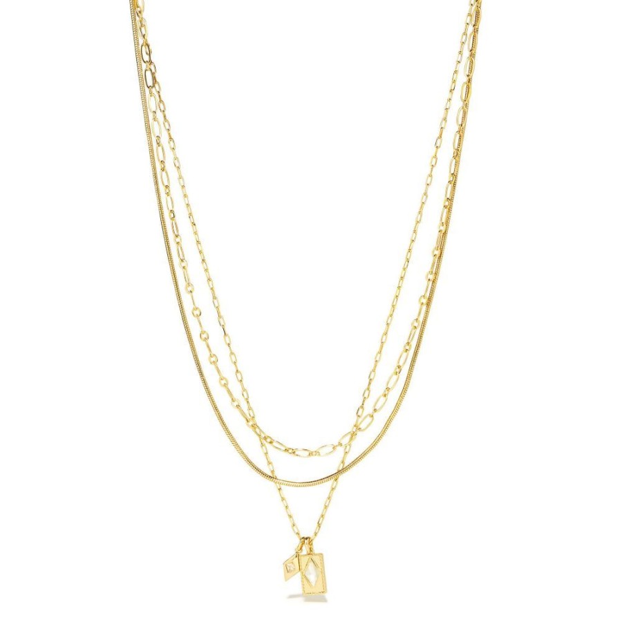 Jewelry Kendra Scott | Kendra Scott Kinsley Multi Strand Necklace-Ivory Mop