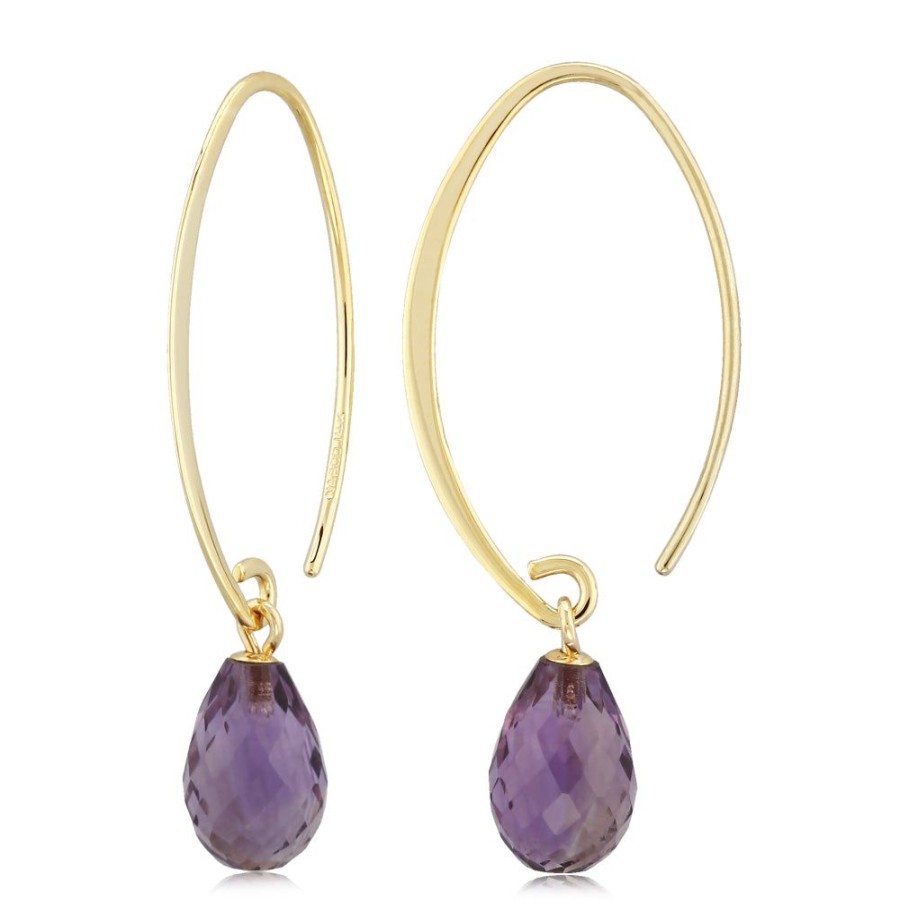 Jewelry Smyth Jewelers | 14K Simple Sweep Gemstone Brio Drop Earrings