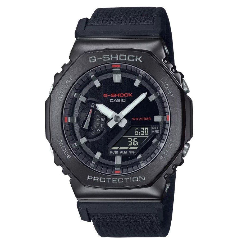 Timepieces G-SHOCK | G-Shock Metal Covered Gm-2100 Series With Cloth Band