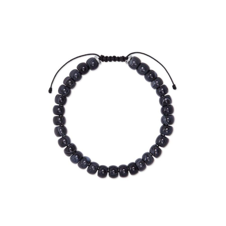 Gifts Kendra Scott | Scott Bros. Cade Oxidized Sterling Silver Corded Bracelet In Black Ban