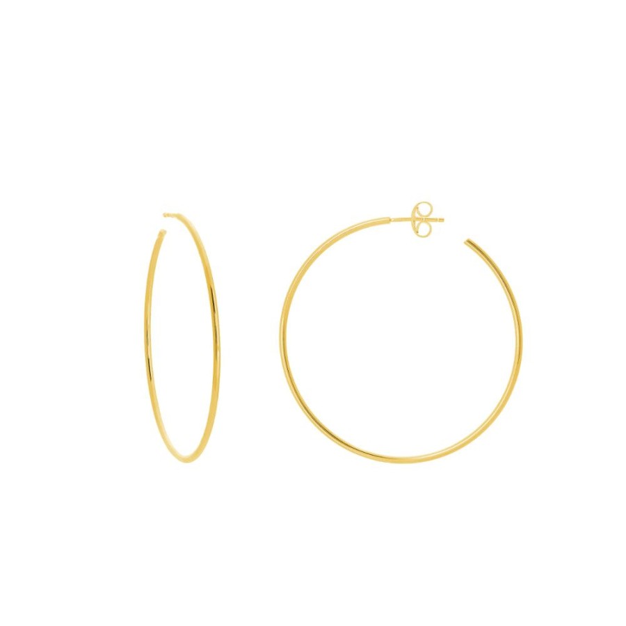 Jewelry Smyth Jewelers | 14K Gold Polished Post Hoop