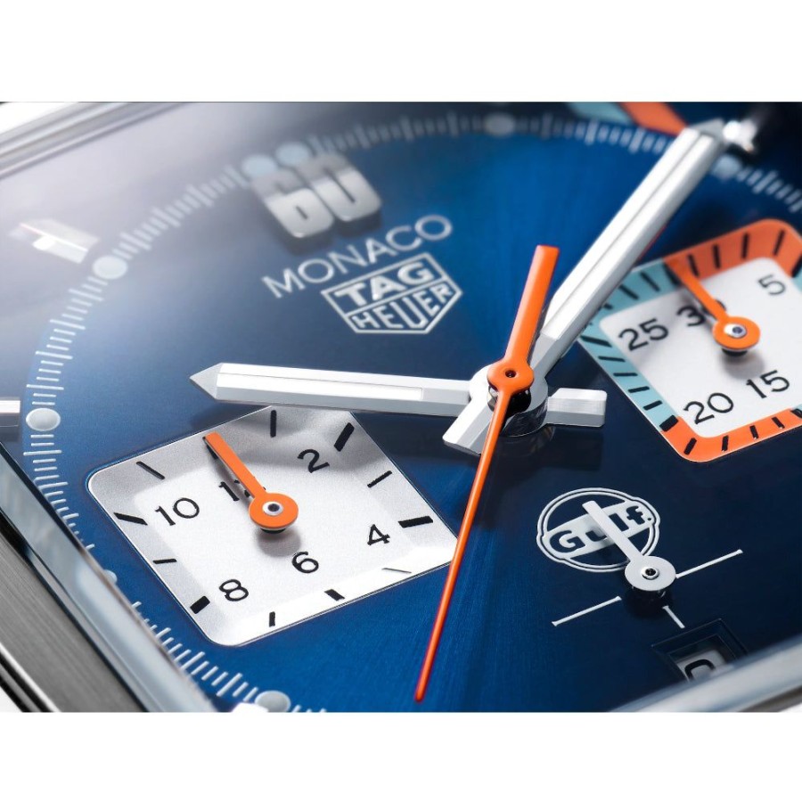 Timepieces TAG Heuer | Tag Heuer Monaco X Gulf Automatic 39Mm - Blue