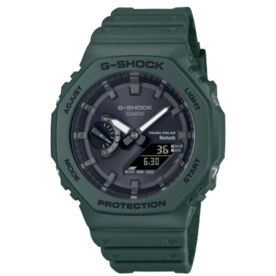 Timepieces G-SHOCK | G-Shock Analog Digital Solar Green Gab2100-3A