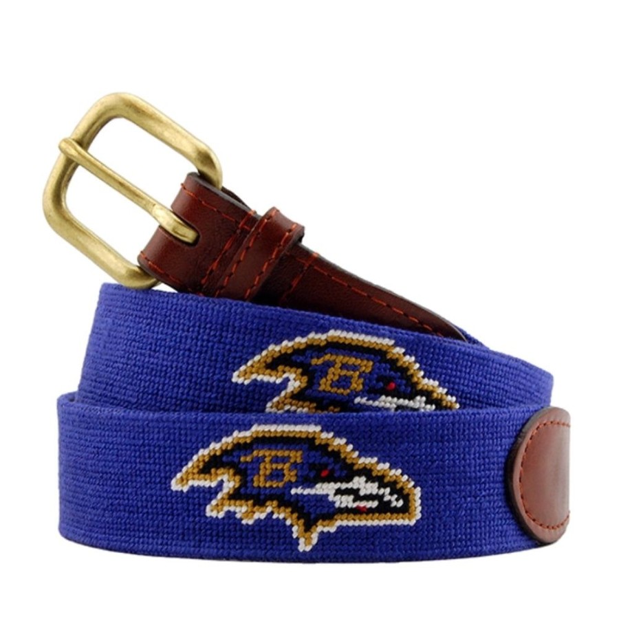 Gifts Smathers u0026 Branson | Smathers & Branson Ravens Needlepoint Belt