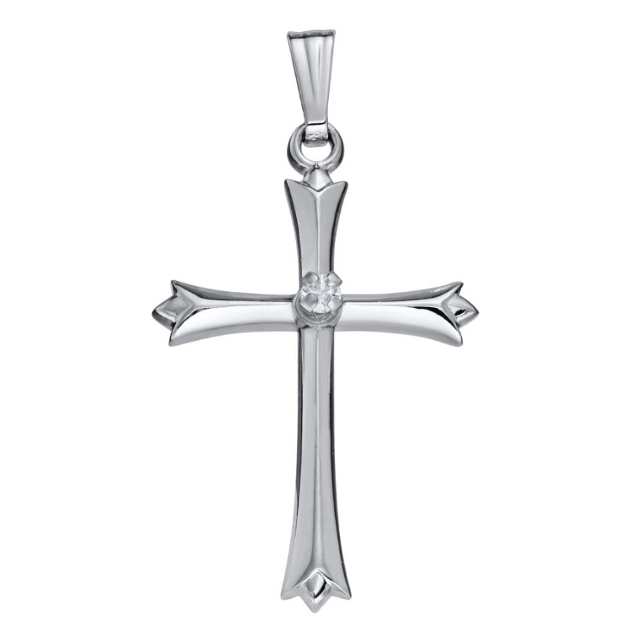 Jewelry Smyth Jewelers | 14W Cross Pendant Necklace 18"