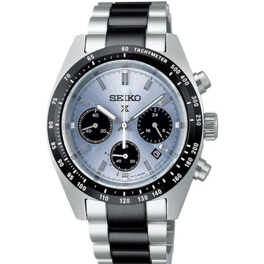 Timepieces Seiko | Seiko Prospex Speedtimer Solar Chronograph Limited Edition Steel/Pale