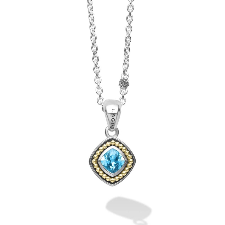 Jewelry Lagos | Lagos Caviar Color Gemstone Pendant Necklace