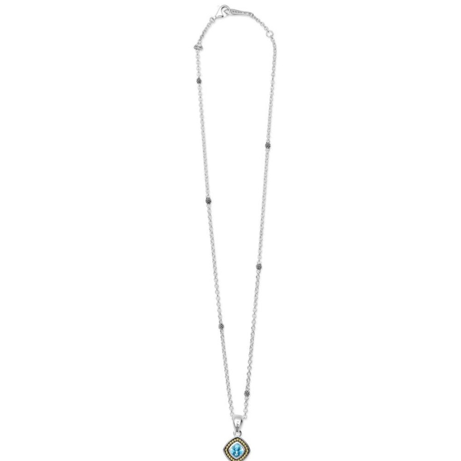 Jewelry Lagos | Lagos Caviar Color Gemstone Pendant Necklace