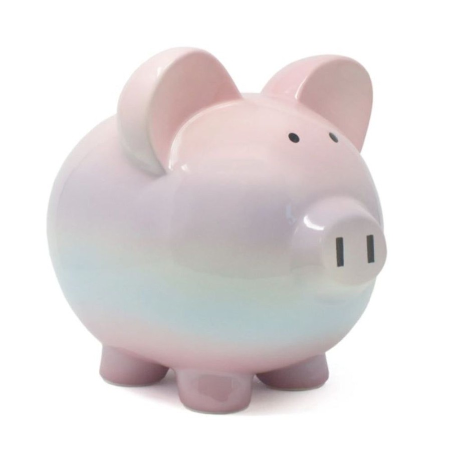 Gifts Smyth Jewelers | Child To Cherish Raspberry Ombre Piggy Bank