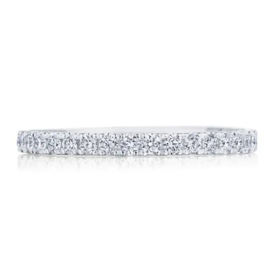 Jewelry Tacori | Tacori Coastal Crescent French Pave Diamond Wedding Band