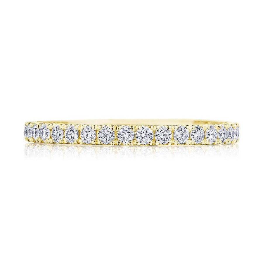 Jewelry Tacori | Tacori Coastal Crescent French Pave Diamond Wedding Band