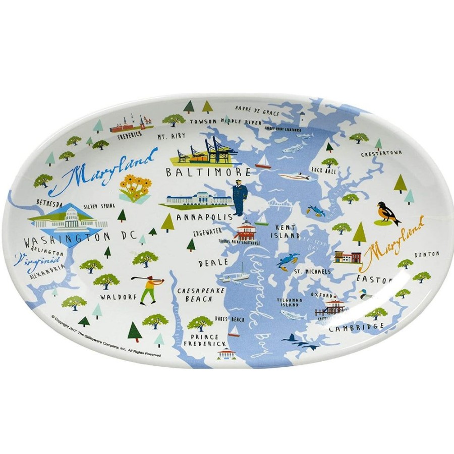 Gifts Galleyware | Galleyware Chesapeake Bay - 8.5" Tidbit Tray