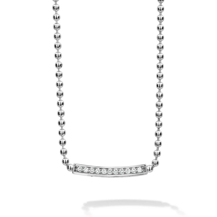 Jewelry Lagos | Lagos Caviar Spark Diamond Necklace 16-18"