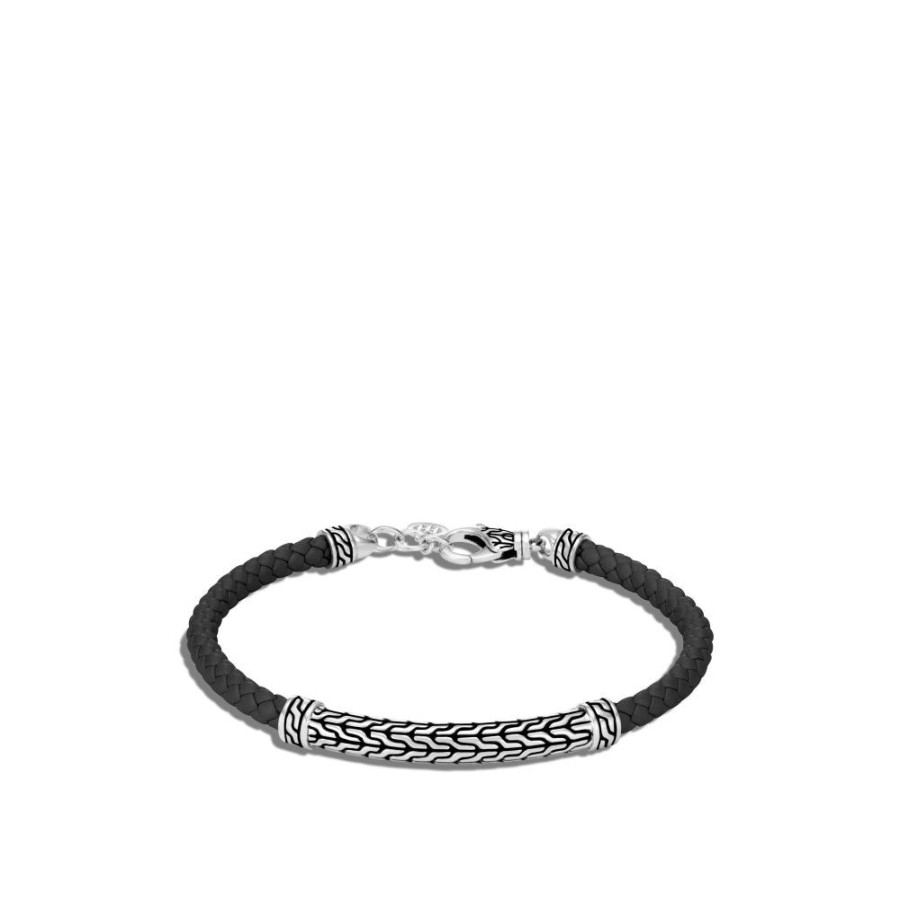 Gifts John Hardy | John Hardy Classic Chain Station Bracelet With Leather