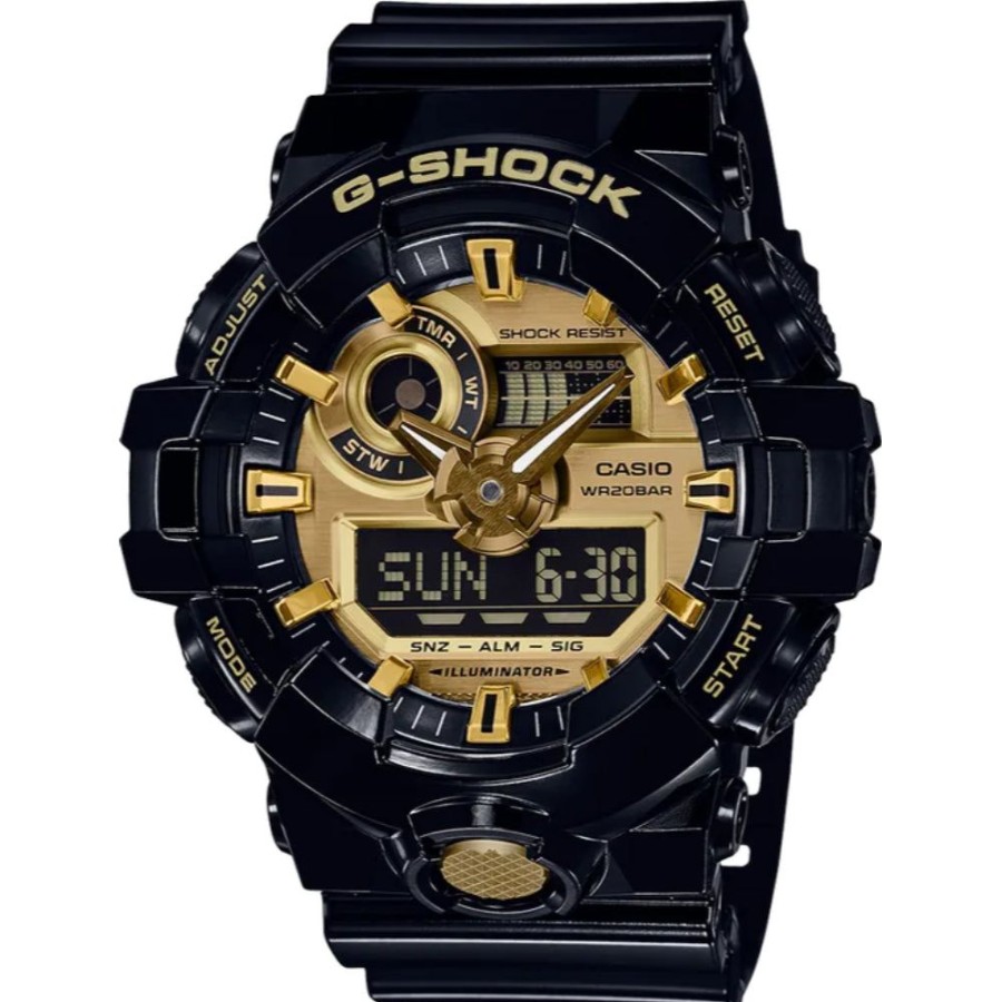 Timepieces G-SHOCK | G-Shock Analog Digital Ga-700 Series Gold/Black