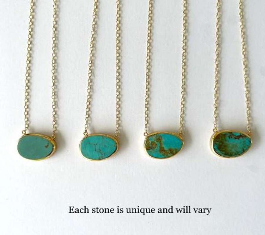 Jewelry Anna Beck | Anna Beck Medium Asymmetrical Turquoise Necklace