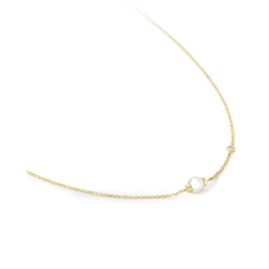 Jewelry Kendra Scott | Kendra Scott Cathleen 14K Yellow Gold Pendant Necklace In Pearl