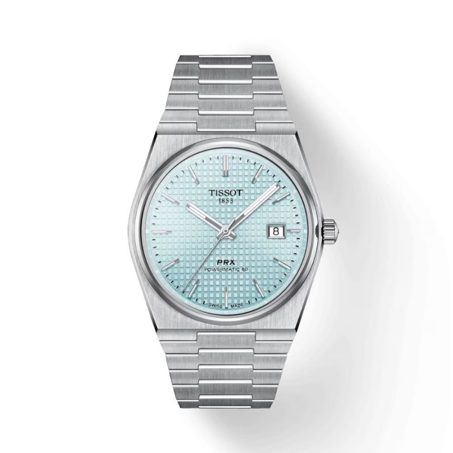 Timepieces Tissot | Tissot Prx Powermatic 80 Ice Blue Dial