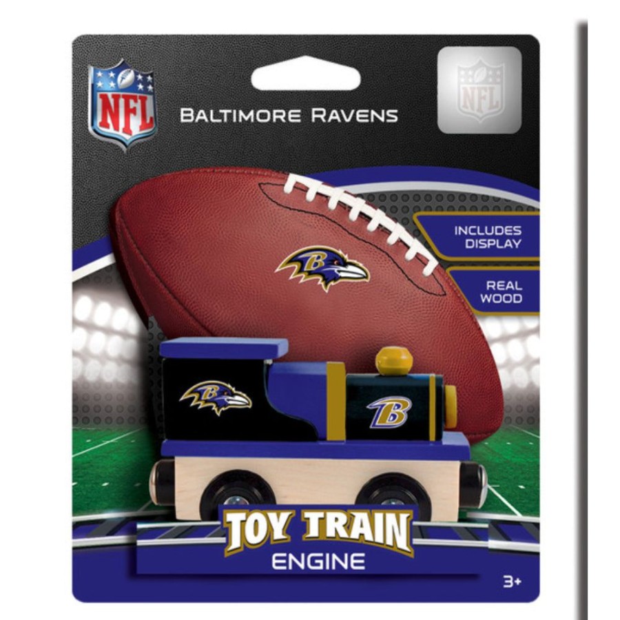 Gifts Smyth Jewelers | Masterpieces Puzzles Baltimore Ravens Nfl Toy Train Engine